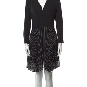 Sandro Black Pinstripe Dress